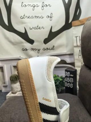 Adidas Samba White Black Gum Lifestyle Sneakers 3
