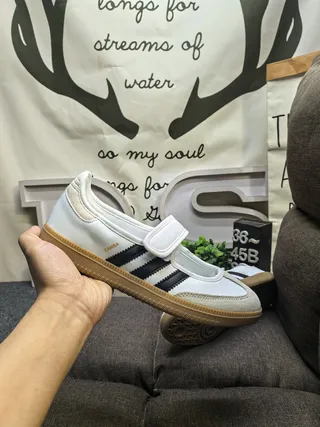Adidas Samba White Black Gum Lifestyle Sneakers 5