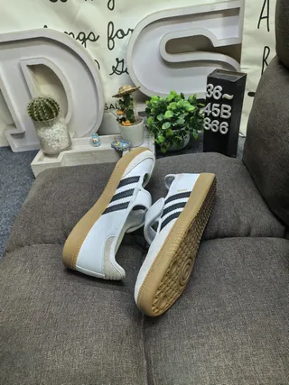 Adidas Samba White Black Gum Lifestyle Sneakers 6