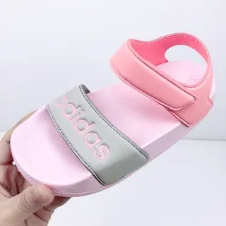 Adidas Sandale Slide Rose Gris Enfants Sandales Casual 22