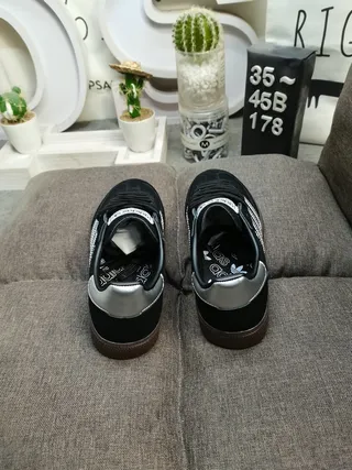 Adidas Spezial Black and Silver Suede Lifestyle Sneakers 8