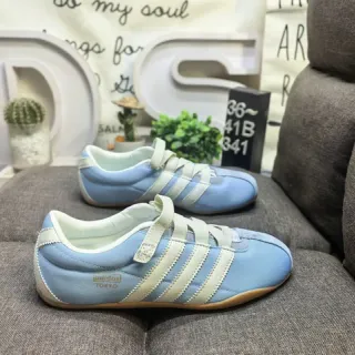 Adidas Spezial Blue Beige Low-Top Velcro Strap Lifestyle Sneakers