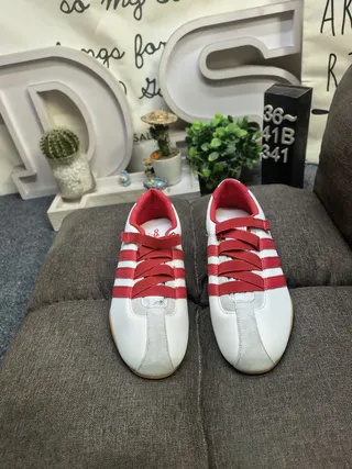 Adidas Spezial Blue Beige Low-Top Velcro Strap Lifestyle Sneakers 10