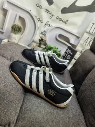 Adidas Spezial Blue Beige Low-Top Velcro Strap Lifestyle Sneakers 17