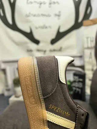 Adidas Spezial Brown Suede and Cream Lifestyle Sneakers 3