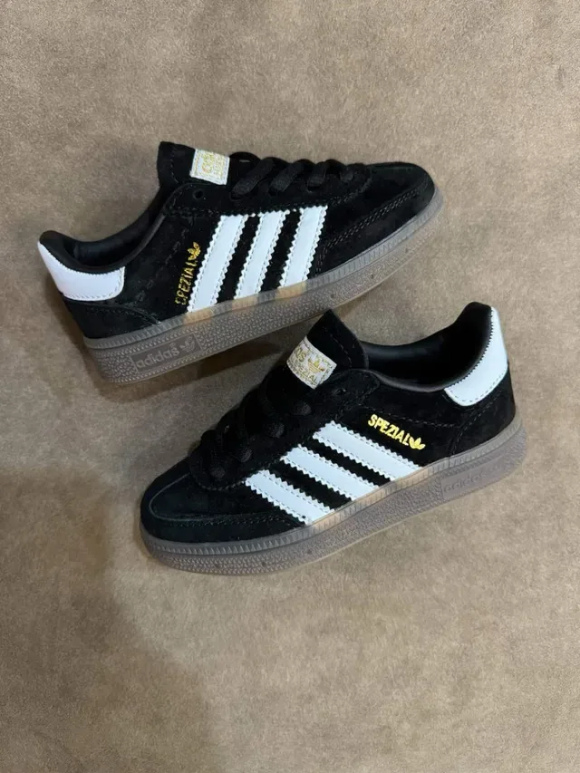 Adidas Spezial Gray White Suede Upper Three Serrated Stripes Lifestyle Sneakers 16