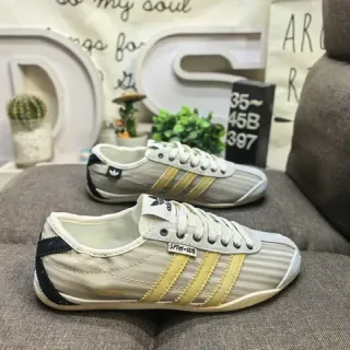 Adidas Spezial प्रेरित भूरा और सोने का लाइफस्टाइल स्नीकर