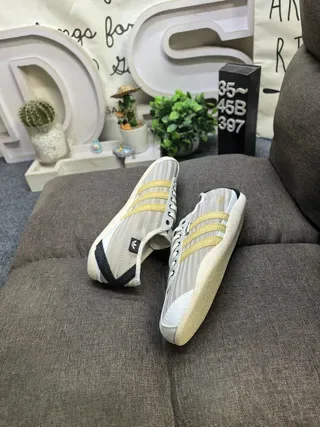 Adidas Spezial प्रेरित भूरा और सोने का लाइफस्टाइल स्नीकर 6