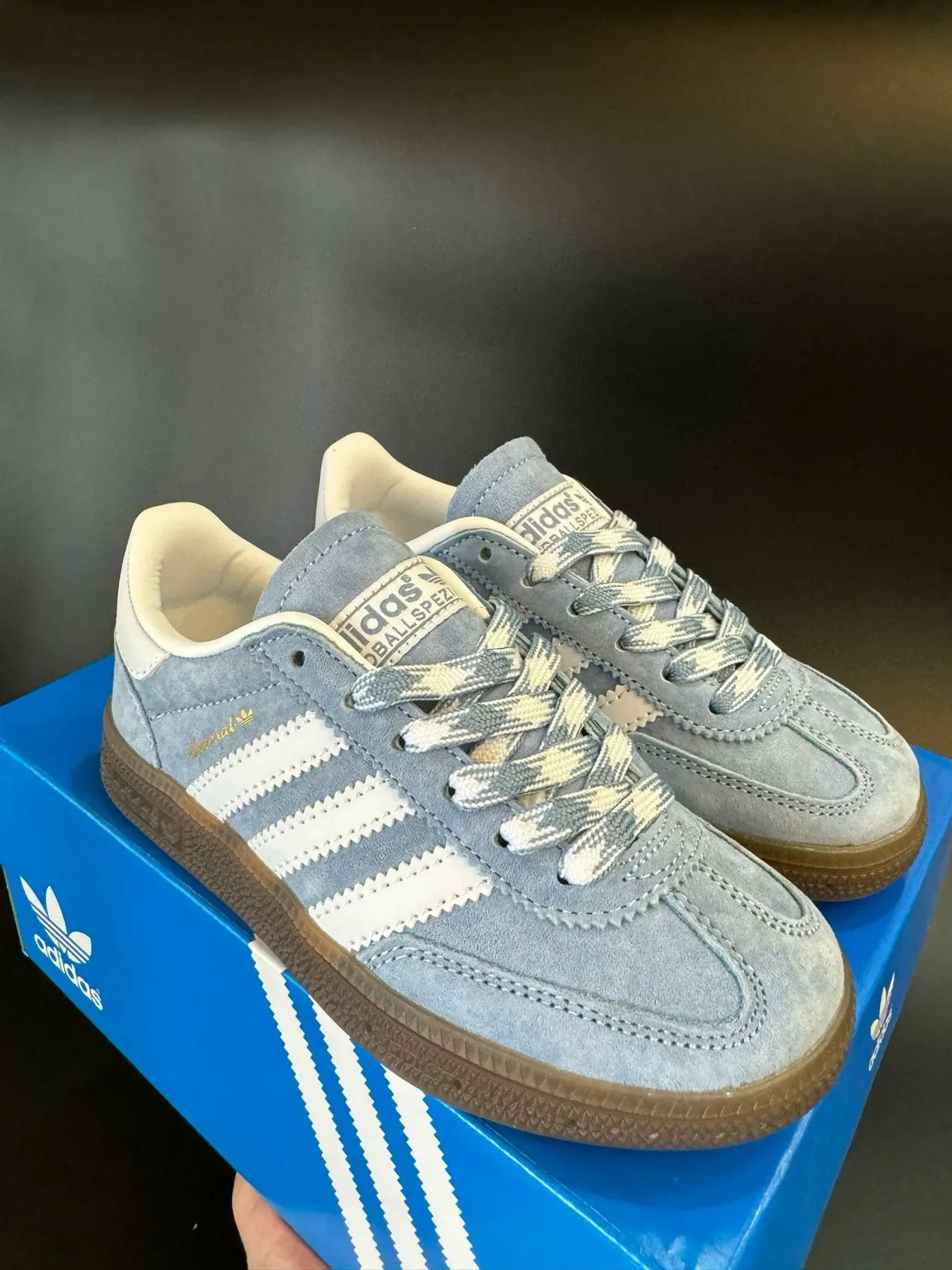Adidas Spezial Light Blue Suede Lifestyle Sneakers 3