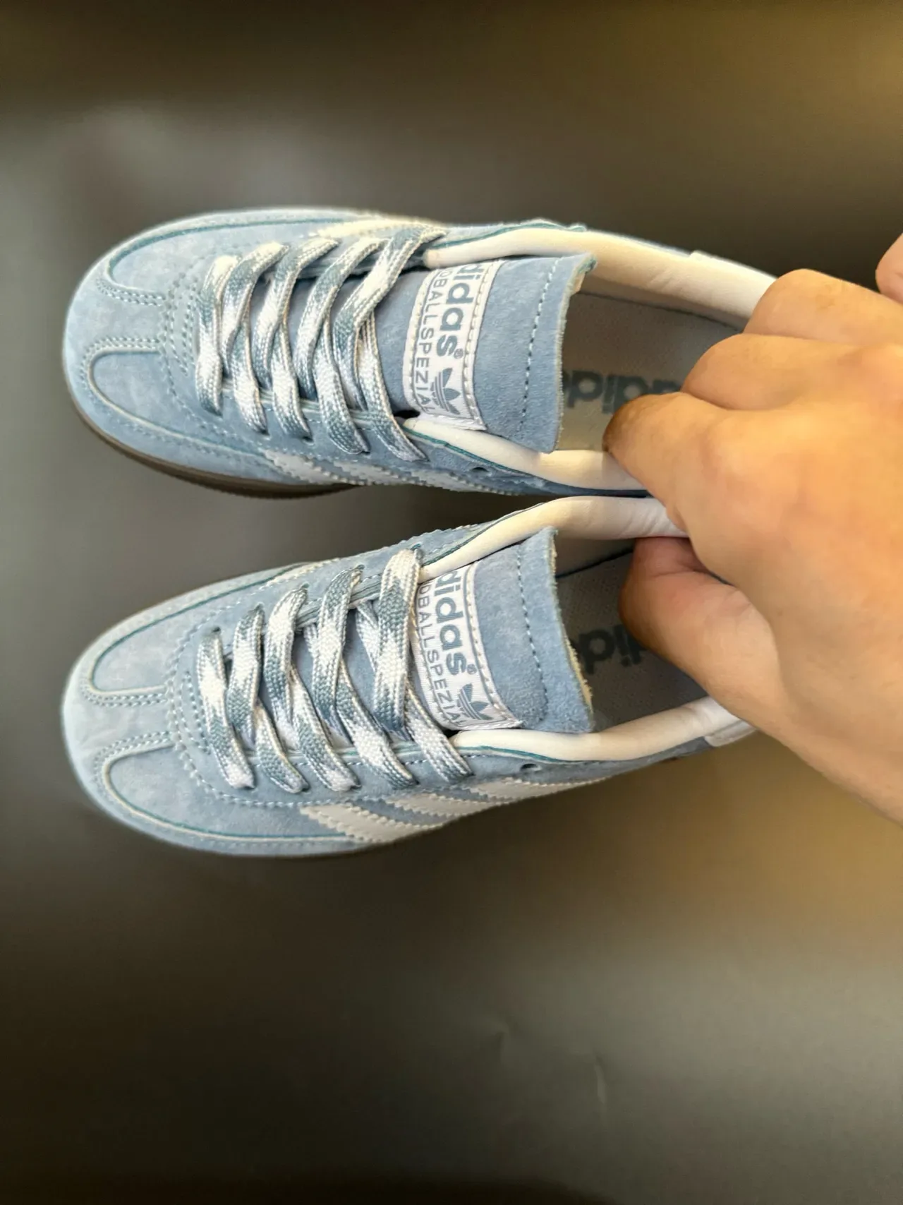 Adidas Spezial Light Blue Suede Lifestyle Sneakers 21