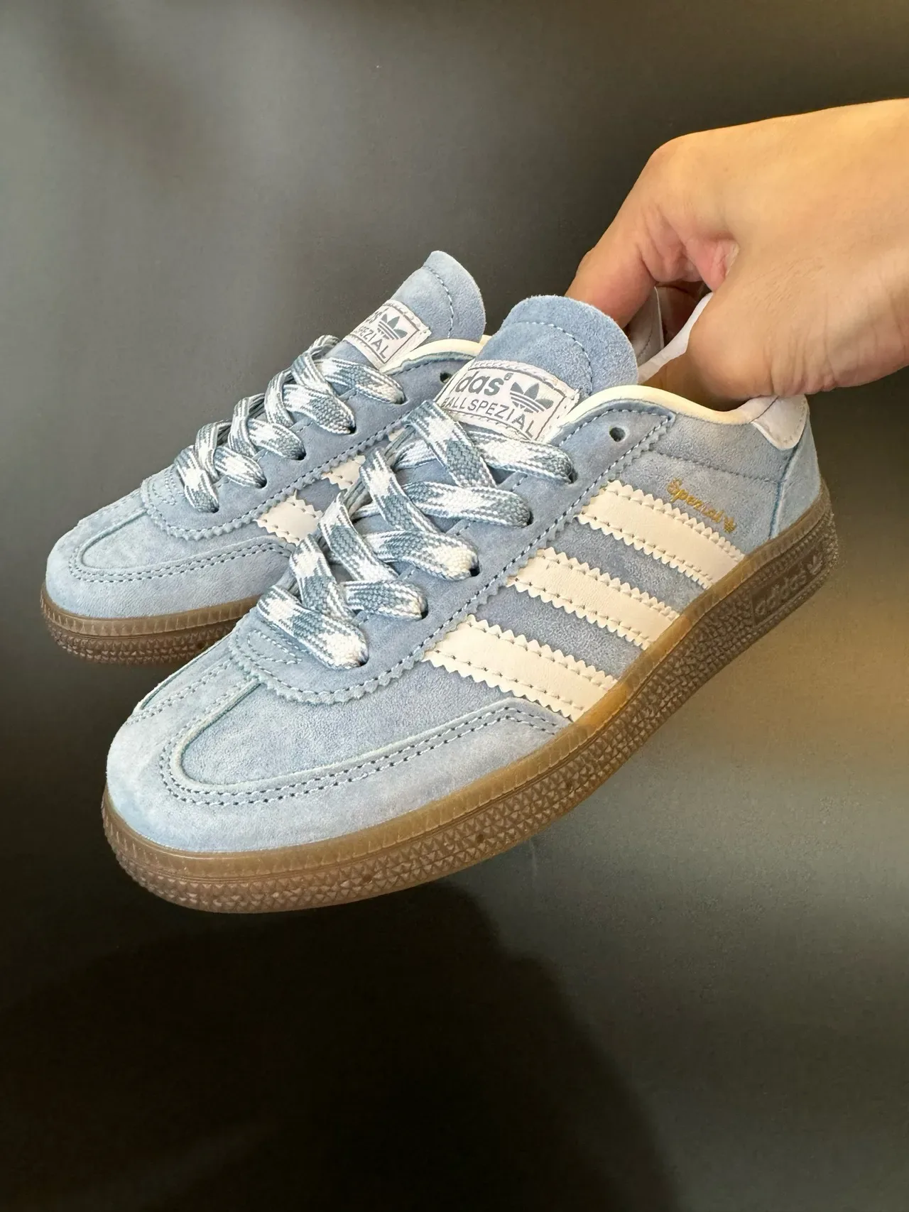 Adidas Spezial Light Blue Suede Lifestyle Sneakers 22