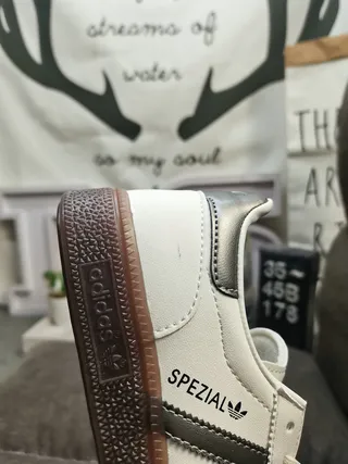 Adidas Spezial Off-White and Gray Lifestyle Sneakers 3