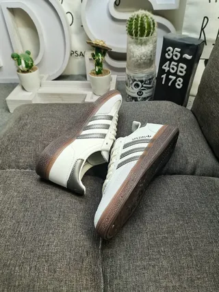 Adidas Spezial Off-White and Gray Lifestyle Sneakers 6