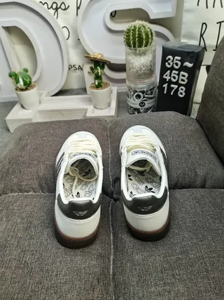 Adidas Spezial Off-White and Gray Lifestyle Sneakers 8