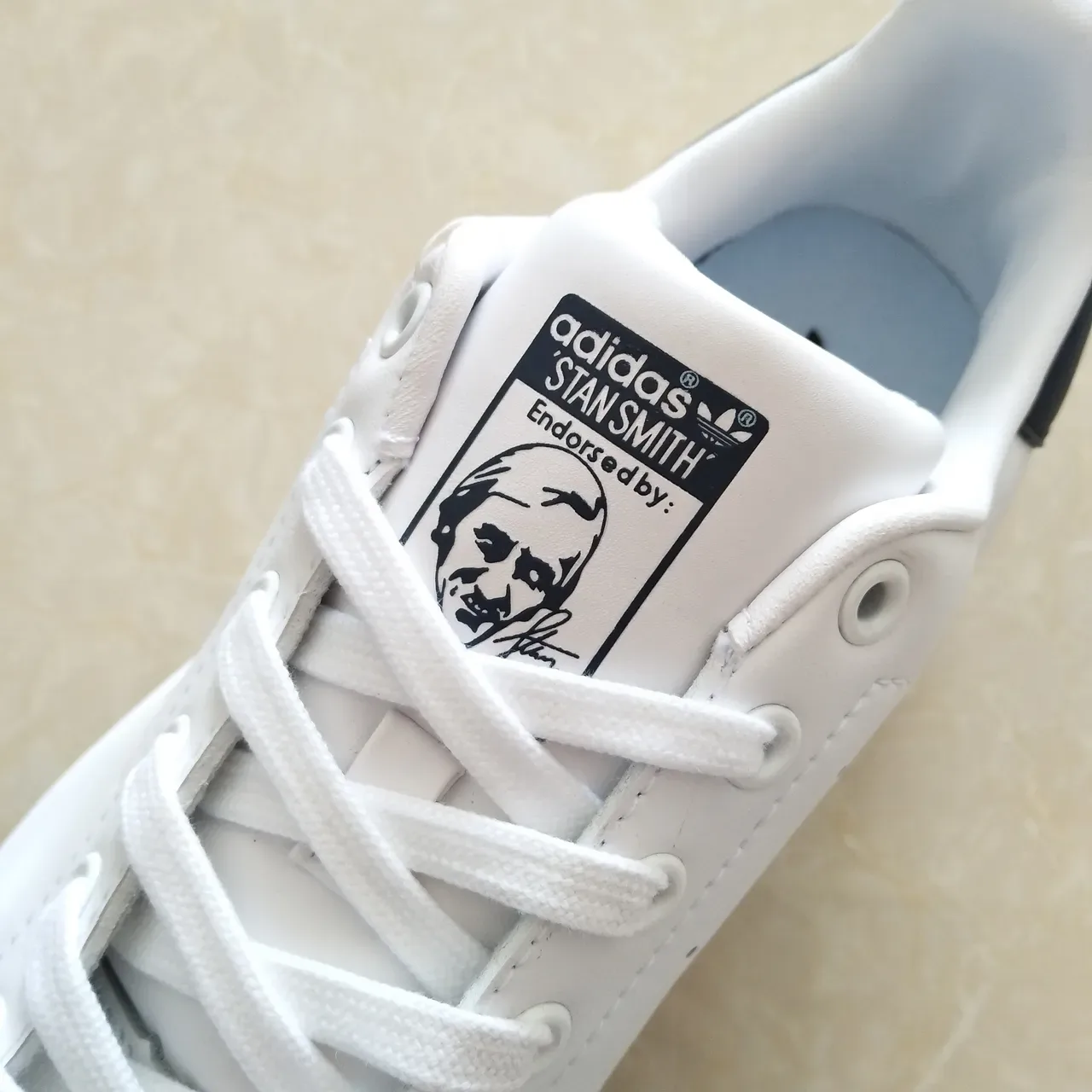 Adidas Stan Smith White and Navy Lifestyle Sneakers 15