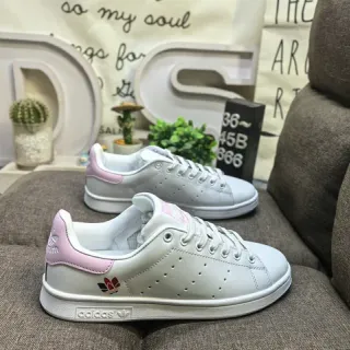 Adidas Stan Smith White and Pink Lifestyle Sneakers