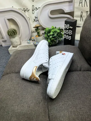 Adidas Stan Smith White and Pink Lifestyle Sneakers 6