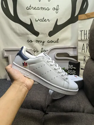 Adidas Stan Smith White and Pink Lifestyle Sneakers 15