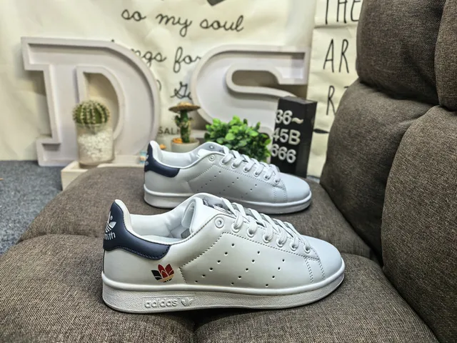 Adidas Stan Smith White and Pink Lifestyle Sneakers 21