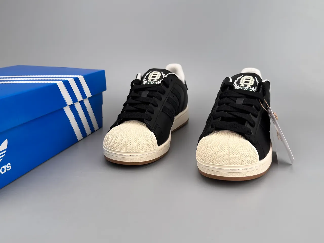 Adidas Superstar Black and Cream Lifestyle Sneakers 3