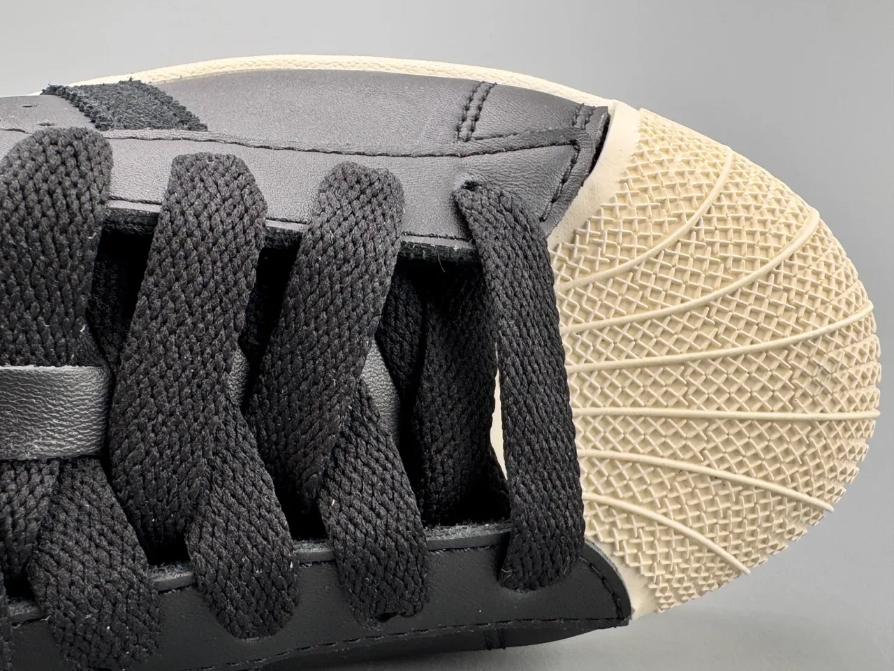 Adidas Superstar Black and Cream Lifestyle Sneakers 4