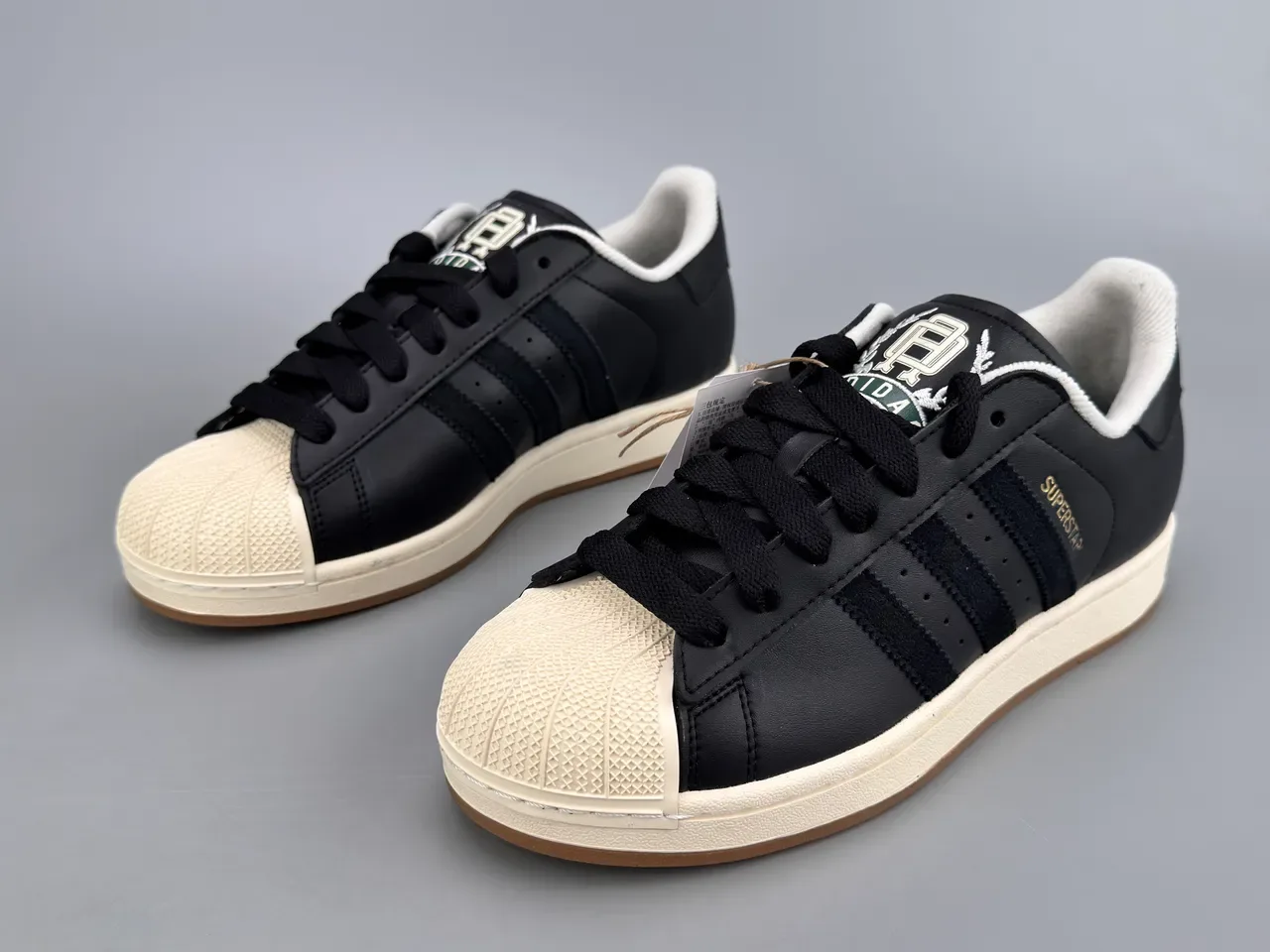 Adidas Superstar Black and Cream Lifestyle Sneakers 7