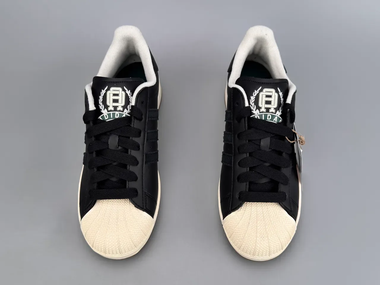 Adidas Superstar Black and Cream Lifestyle Sneakers 9