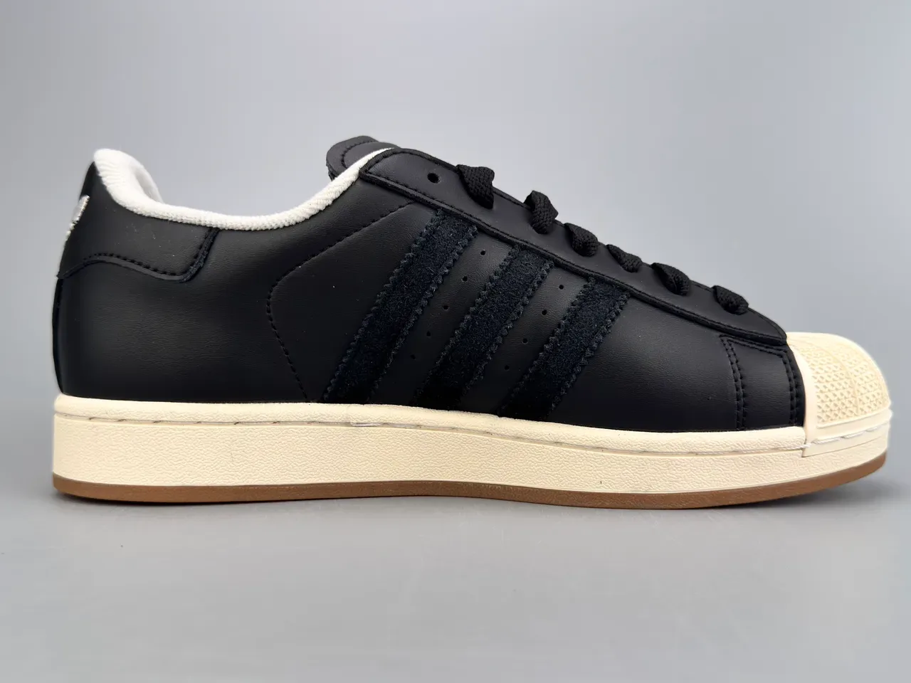 Adidas Superstar Black and Cream Lifestyle Sneakers 10