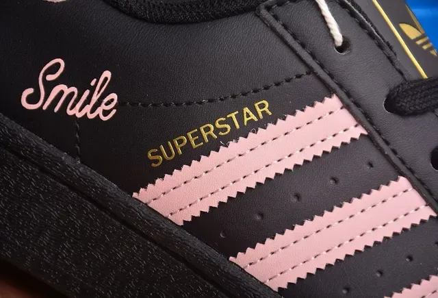 Adidas Superstar Black and Pink Lifestyle Sneakers 3
