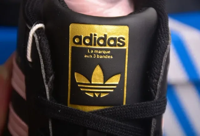 Adidas Superstar Black and Pink Lifestyle Sneakers 5