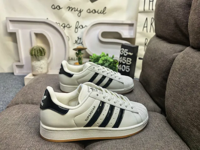 Adidas Superstar Black and White Lifestyle Sneakers 11
