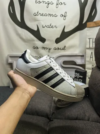 Adidas Superstar Black and White Lifestyle Sneakers 15