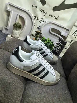 Adidas Superstar Black and White Lifestyle Sneakers 19