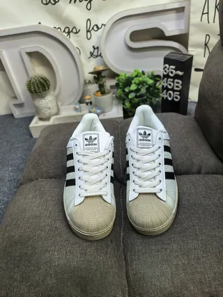 Adidas Superstar Black and White Lifestyle Sneakers 20