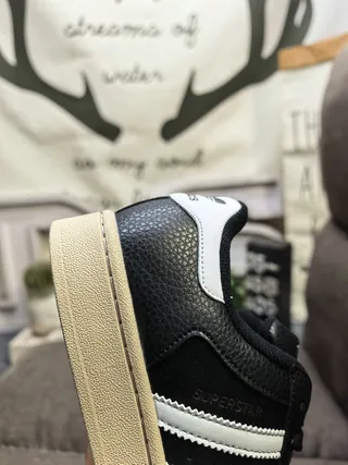 Adidas Superstar Black and White Lifestyle Sneakers 23