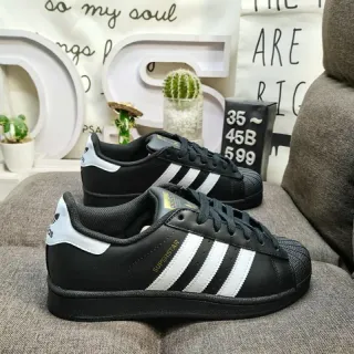 Adidas Superstar Black and White Lifestyle Sneakers