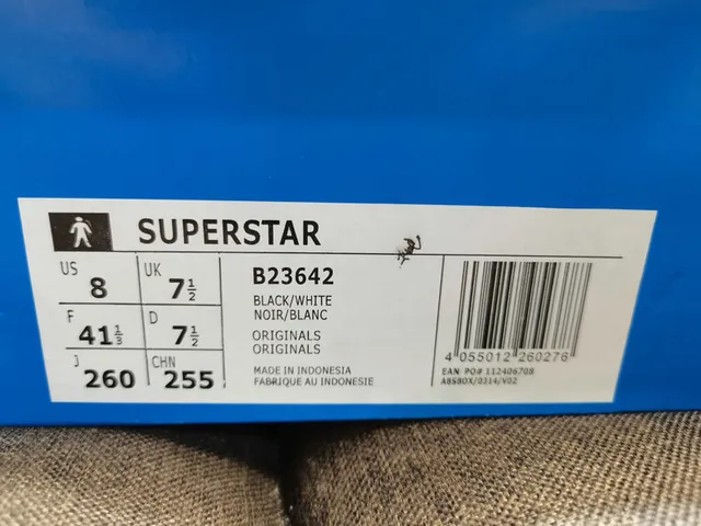 Adidas Superstar Black and White Lifestyle Sneakers 12