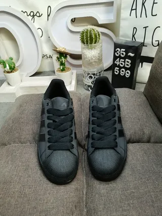Adidas Superstar Black and White Lifestyle Sneakers 20