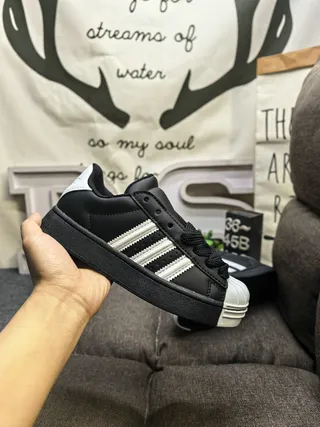 Adidas Superstar Black Silver Lifestyle Sneakers 5