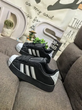 Adidas Superstar Black Silver Lifestyle Sneakers 7