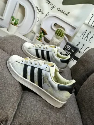 Adidas Superstar Camo-Print Off-White Lifestyle Sneakers 7