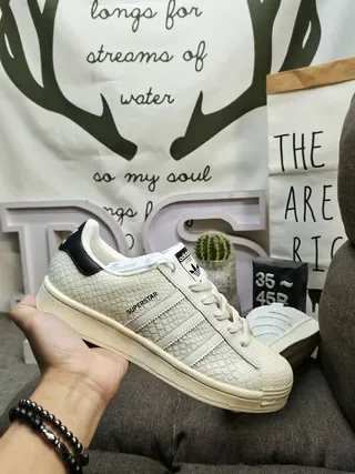 Adidas Superstar Camo-Print Off-White Lifestyle Sneakers 24