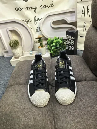 Adidas Superstar Coca-Cola Collaboration White Black Red Lifestyle Sneakers 10