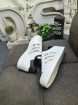 Adidas Superstar Coca-Cola Collaboration White Black Red Lifestyle Sneakers 16