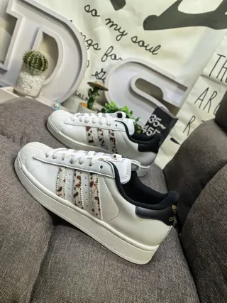Adidas Superstar Coca-Cola Collaboration White Black Red Lifestyle Sneakers 17