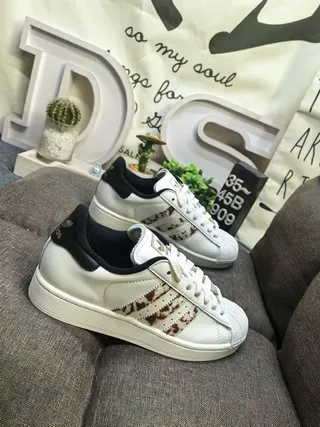 Adidas Superstar Coca-Cola Collaboration White Black Red Lifestyle Sneakers 19