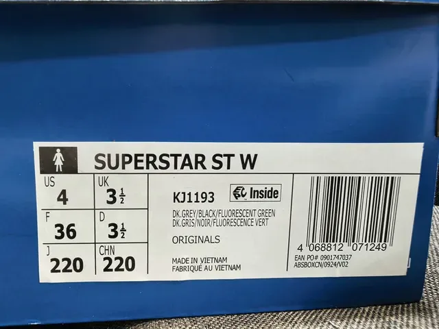 Adidas Superstar Gray and Black Lifestyle Sneakers 2