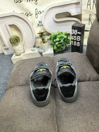 Adidas Superstar Gray and Black Lifestyle Sneakers 8