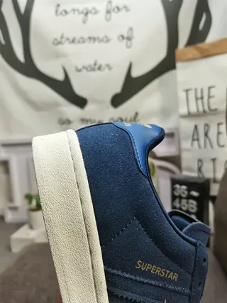 Adidas Superstar Navy and White Lifestyle Sneakers 3