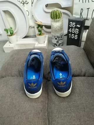 Adidas Superstar Navy and White Lifestyle Sneakers 8